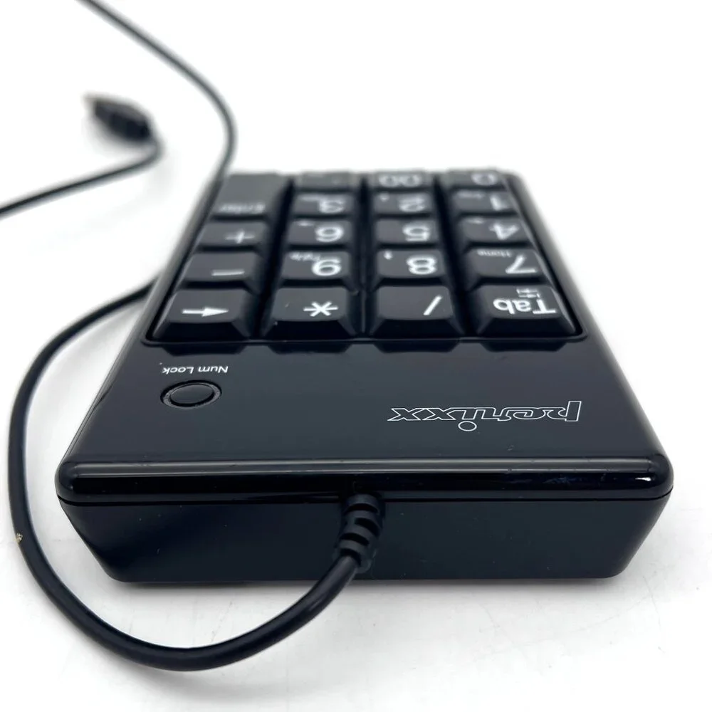 Perixx Peripad-201 Plus USB Cable Numeric External Keypad Large Keys Accounting